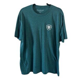 Ariat Teal Logo Graphic T-Shirt for the Buckle Sz XL